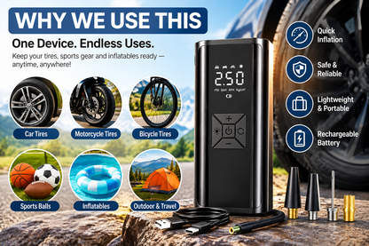 Smart Display Portable Air Compressor